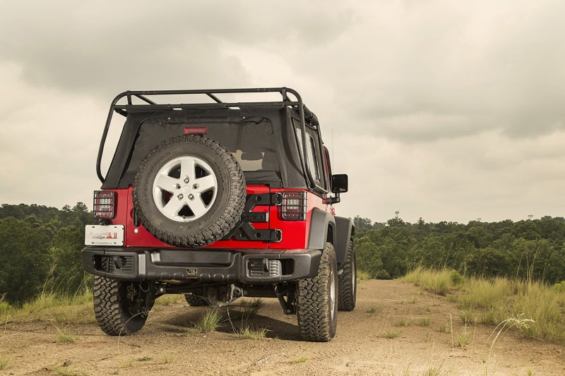 Rugged Ridge 11544.51 Spartacus Rear Bumper Black 07-18 Jeep Wrangler