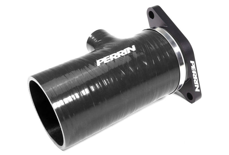 Perrin Performance PSP-INT-426BK PERRIN 22-24 Subaru WRX / 20-25 LGT & OBXT Turbo Inlet Hose w/Turbo Adapter Flange (Short) - Black