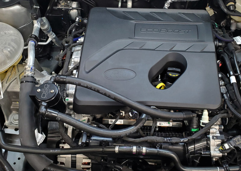 J&L 3043P-B 2021-2024 Ford Bronco 1.5L EcoBoost Passenger Side Oil Separator 3.0 - Black Anodized