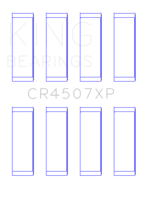 King Engine Bearings CR4507XP.026 King Mazda MZR 2.3L 16V / Ford Duratec 2.3L 16V (Size .026) Connecting Rod Bearings (Set of 4)