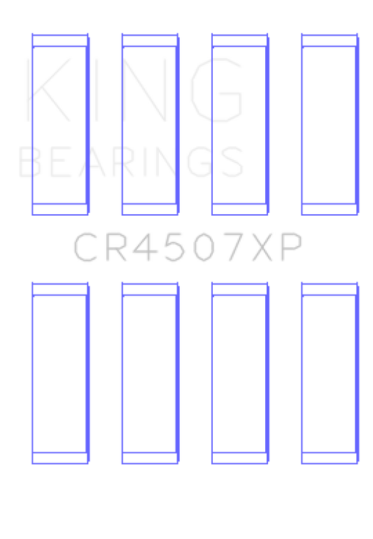 King Engine Bearings CR4507XP.026 King Mazda MZR 2.3L 16V / Ford Duratec 2.3L 16V (Size .026) Connecting Rod Bearings (Set of 4)