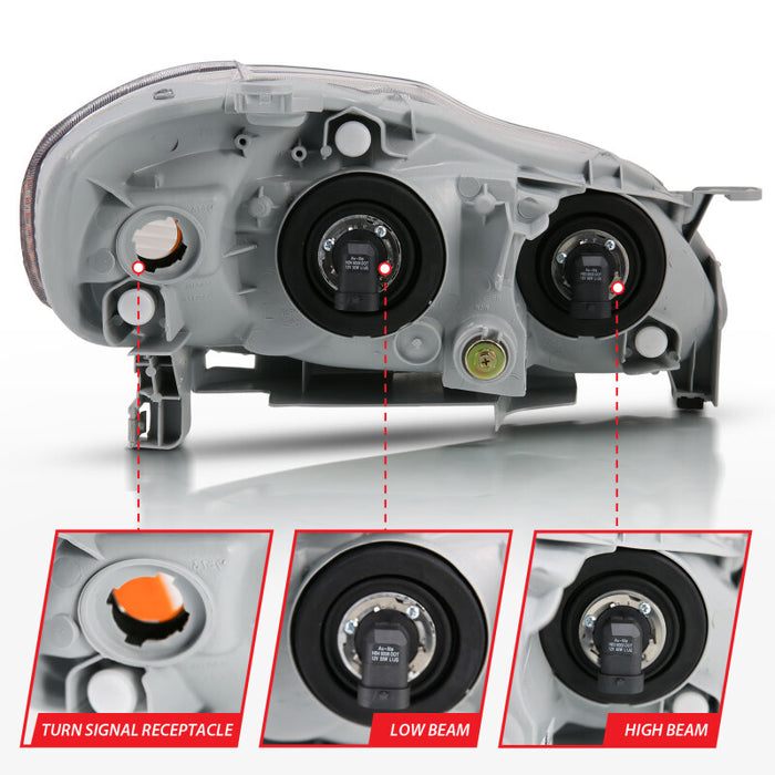 ANZO 121540 ANZ Crystal Headlights