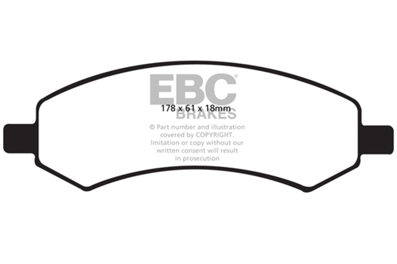 EBC DP41738R 06-09 Chrysler Aspen 4.7 Yellowstuff Front Brake Pads