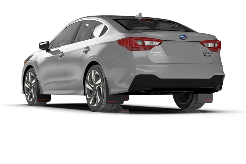 Rally Armor MF64-UR-BLK/WH 20-25 Subaru Legacy Black UR Mud Flap w/White Logo