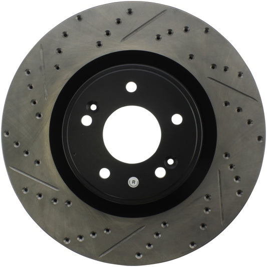 Stoptech 127.51036R StopTech 10 Hyundai Genesis Coupe w/ Factory Brembo Slotted & Drilled Right Front Rotor
