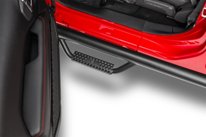 N-Fab J0764 Nerf Step 07-17 Jeep Wrangler JK 4 Door All - Tex. Black - W2W - 3in