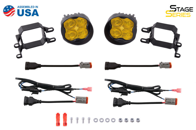 Diode Dynamics DD7000 SS3 Pro Type B Kit ABL - Yellow SAE Fog