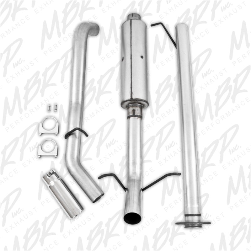 MBRP S5036AL 2007-2008 Chev/GMC 1500 (Next Gen.) CC EC 66 bed 4.8/5.3L Cat Back Single Side