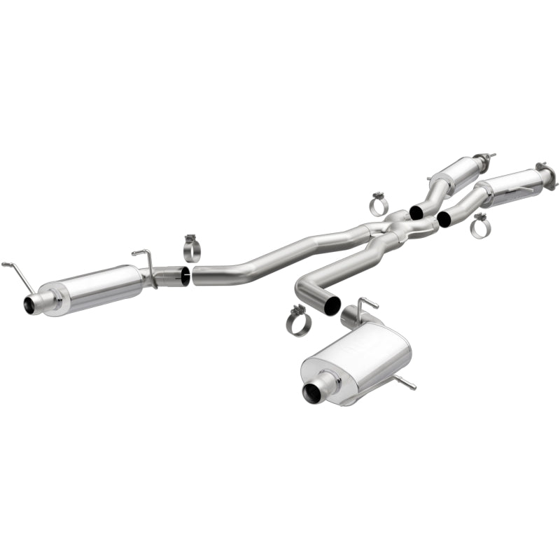 Magnaflow 15064 MagnaFlow 12 Jeep Grand Cherokee V8 6.4L Dual Split Rear Exit Stainless Cat Back Performance Exhaust