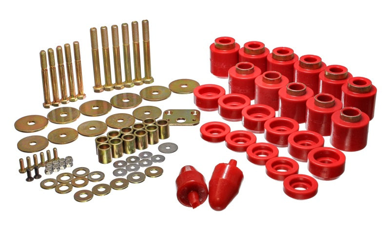 Energy Suspension 2.4108R 1in Body Lift Kit - Red