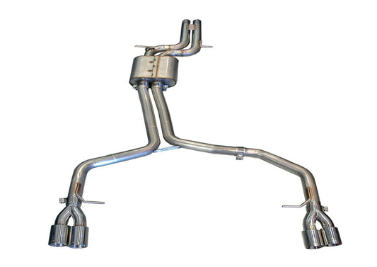 AWE Tuning 3020-42020 Audi B8 / B8.5 S4 3.0T Track Edition Exhaust - Chrome Silver Tips (90mm)