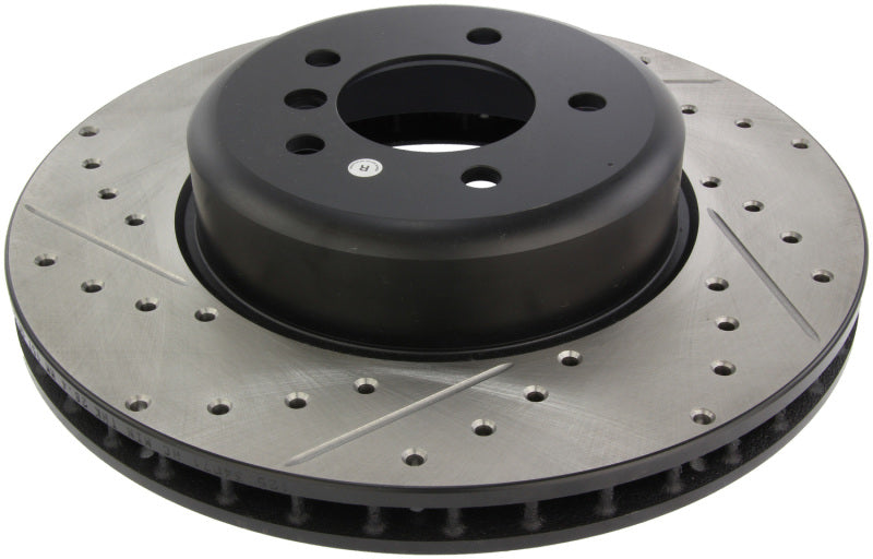 Stoptech 127.34071R StopTech 08-09 BMW 535 Series / 04-09 545i/550i/645Ci/650i Slotted & Drilled Right Front Rotor