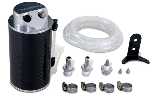 Mishimoto MMBCC-MUS8-15PBE 2015+ Ford Mustang GT Baffled Oil Catch Can Kit - Black