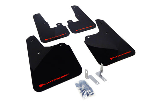 Rally Armor MF16-UR-BLK/RD 10-14 Subaru Outback Black UR Mud Flap w/ Red Logo