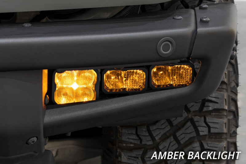 Diode Dynamics DD7180 2021 Ford Bronco Stage Series Fog Pocket Kit - White Pro