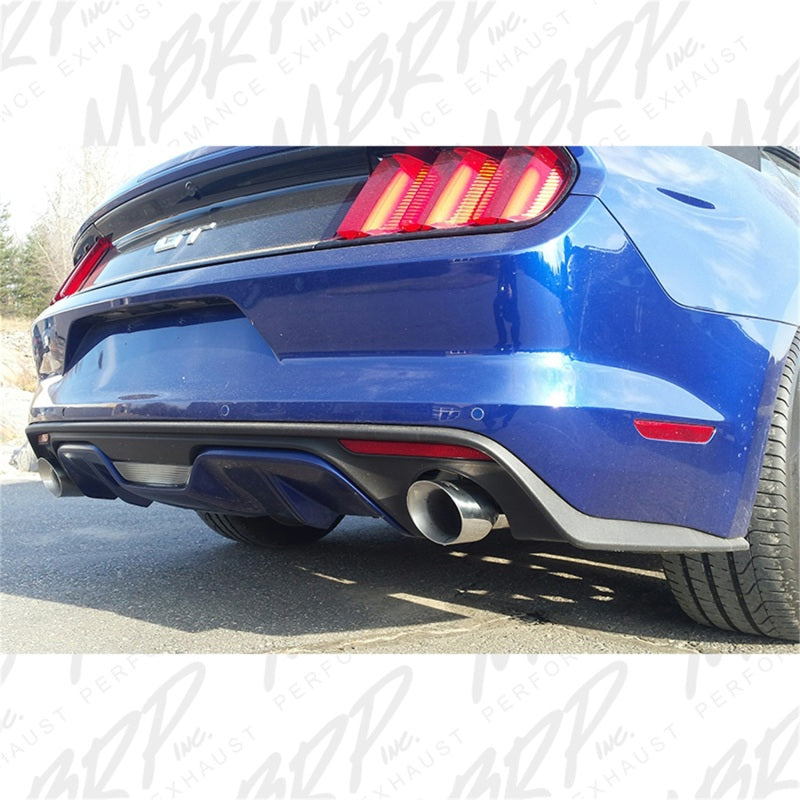 MBRP S7276304 2015-2017 Ford Mustang GT 5.0 2-1/2in Axle Back Kit 304 - 4in OD Tips Included