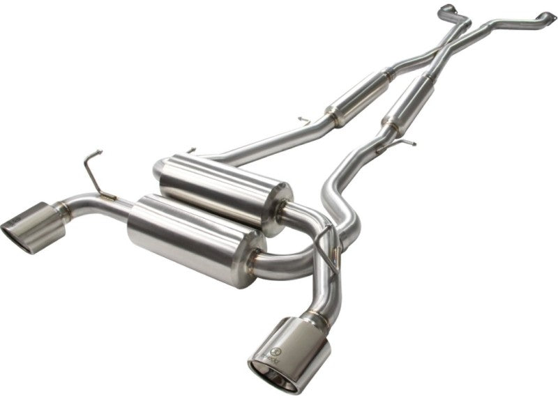 aFe 49-36103-P Takeda 2-1/2in 304SS Cat-Back Exhaust Infiniti G37 08-13/Q60 14-15 V6-3.7 w/ Polished Tips