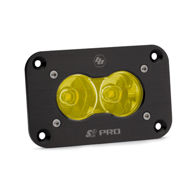 Baja Designs 481016 S2 Pro Flush Mount Work/Scene Pattern LED Work Light - Amber