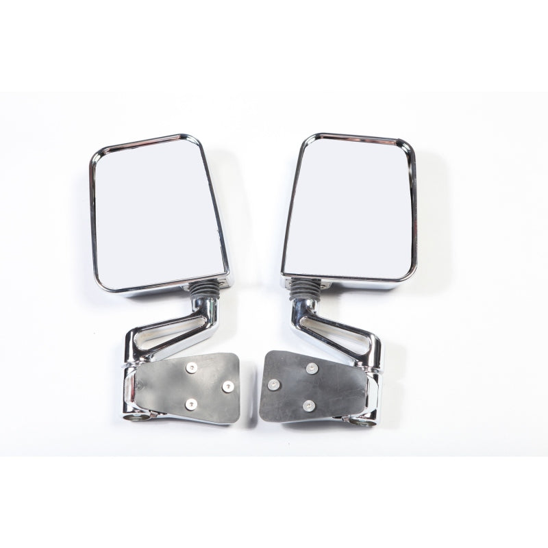 Rugged Ridge 11018.01 87-02 Jeep Wrangler YJ/TJ Chrome Dual Focus Door Mirror Kit
