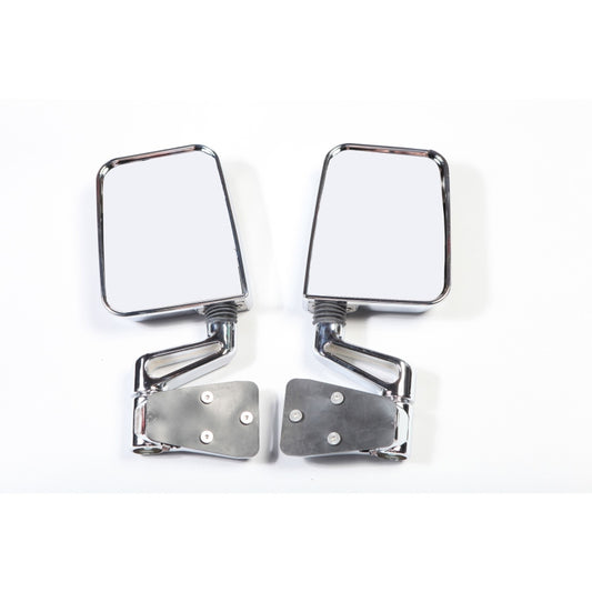 Rugged Ridge 11018.01 87-02 Jeep Wrangler YJ/TJ Chrome Dual Focus Door Mirror Kit
