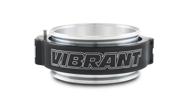 Vibrant 32518 4in O.D. Aluminized HD 2.0 Clamp Assembly - Anodized Black
