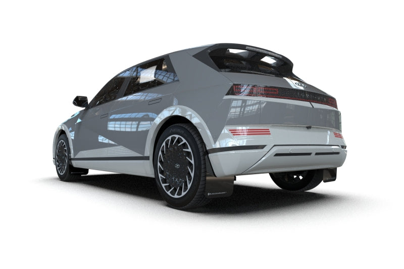 Rally Armor MF137-UR-BLK-MBK 2025 Hyundai Ioniq 5 PE Black UR Mud Flap - Metallic Black Logo