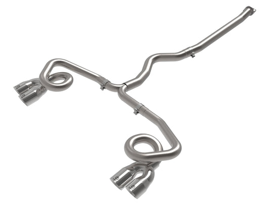 aFe 49-36809-P POWER Takeda 3in to 2-1/2in 304 SS Cat-Back Exhaust w/ Polished Tips 22-23 Subaru WRX H4-2.4L(t)