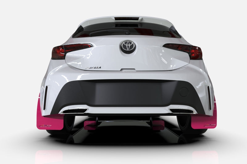 Rally Armor MF76-BCE22-PK/BLK 2022 Subaru Outback Wilderness (Does Not Fit Regular Outback) Pink Mud Flap BCE Logo