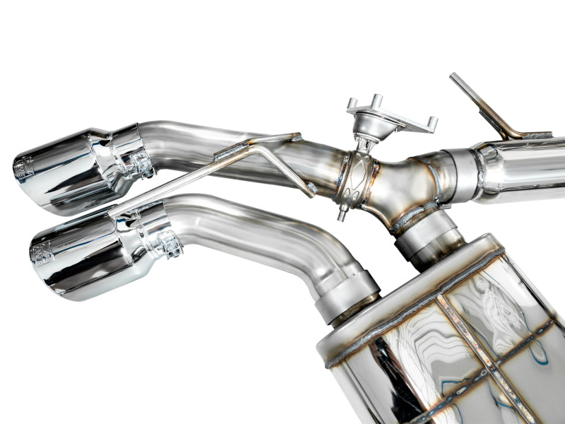 AWE Tuning 3025-42436 2021+ Cadillac CT4-V Blackwing SwitchPath Exhaust - Chrome Silver Tips