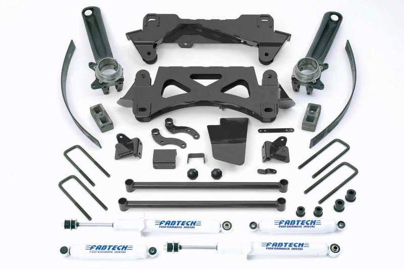 Fabtech K7003 95.5-04 Toyota Tacoma 4 Cyl 2/4WD 6 Lug 6in Perf Sys w/Perf Shks