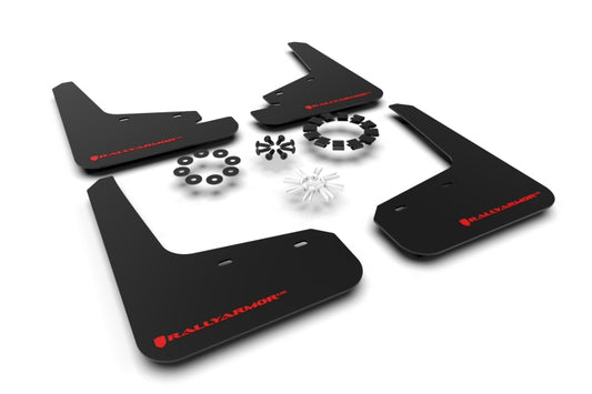 Rally Armor MF72-UR-BLK/RD 20-26 Tesla Model Y, Juniper Y Black UR Mud Flap w/Red Logo