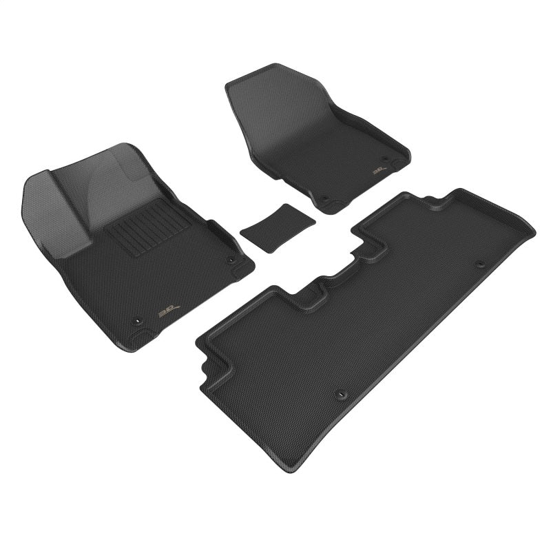 3D MAXpider L1KA07101509 2022 Kia EV6 Kagu 1st & 2nd Row Floormat - Black