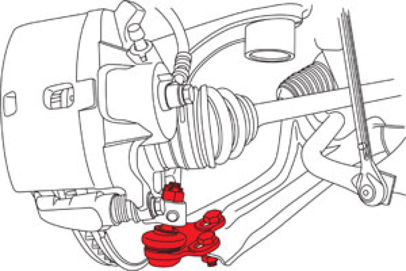 SPC Performance 67381 2016+ Honda Civic Front Adjustable Lower Ball Joint (-1.0 deg) (Does Not Fit Type R)