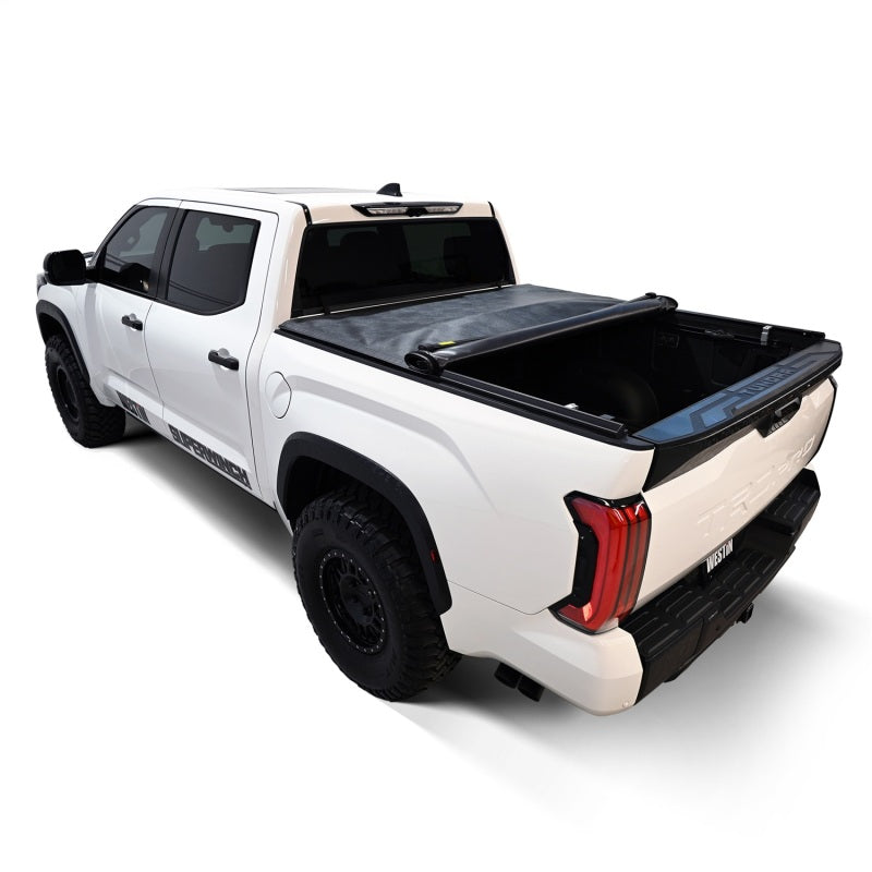 Westin 19-10285 22-24 Toyota Tundra 5.5ft. Bed Soft Roll Tonneau Cover - Black