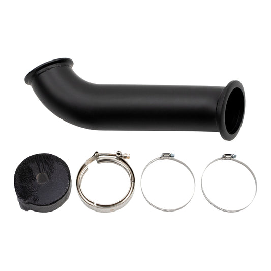 Wehrli WCF100262 04.5-07 Dodge RAM Cummins 4in Down Pipe - w/High Mount S400 Turbo & 2nd Gen Manifold