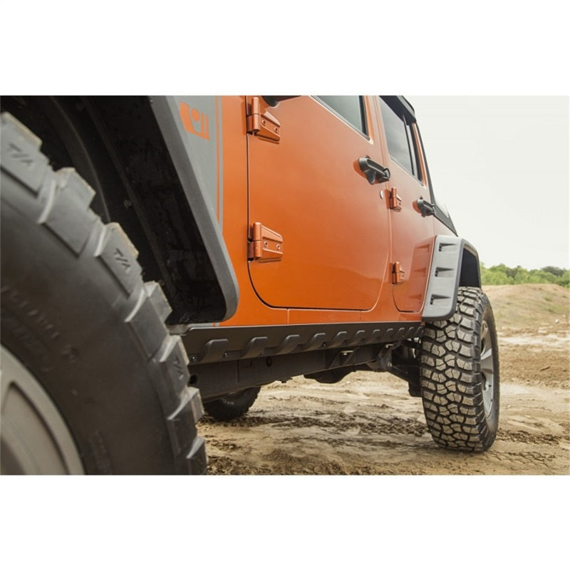 Rugged Ridge 11651.12 Rocker Guard Kit Body Armor 4 Door 07-18 Jeep Wrangler JK
