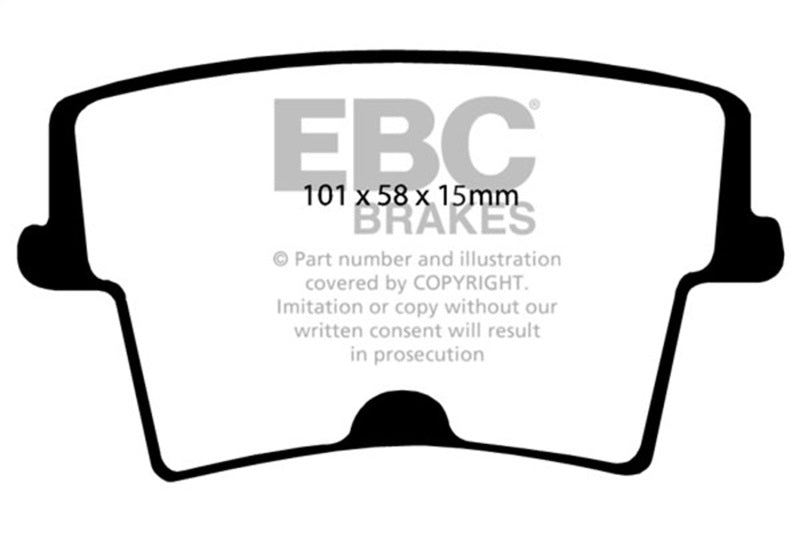 EBC DP41722/2R 05-10 Chrysler 300C 5.7 Yellowstuff Rear Brake Pads