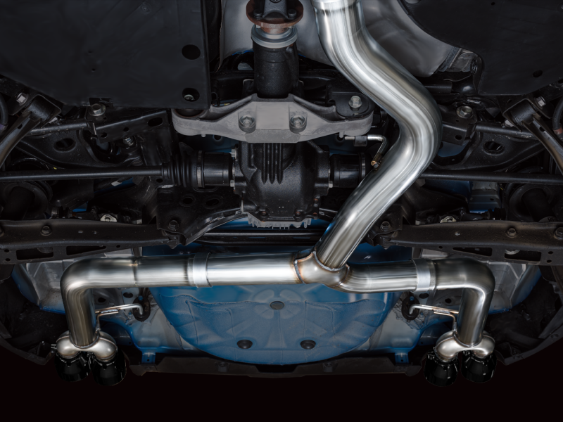 AWE Tuning 3020-43979 2022+ VB Subaru WRX Track Edition Exhaust - Diamond Black Tips