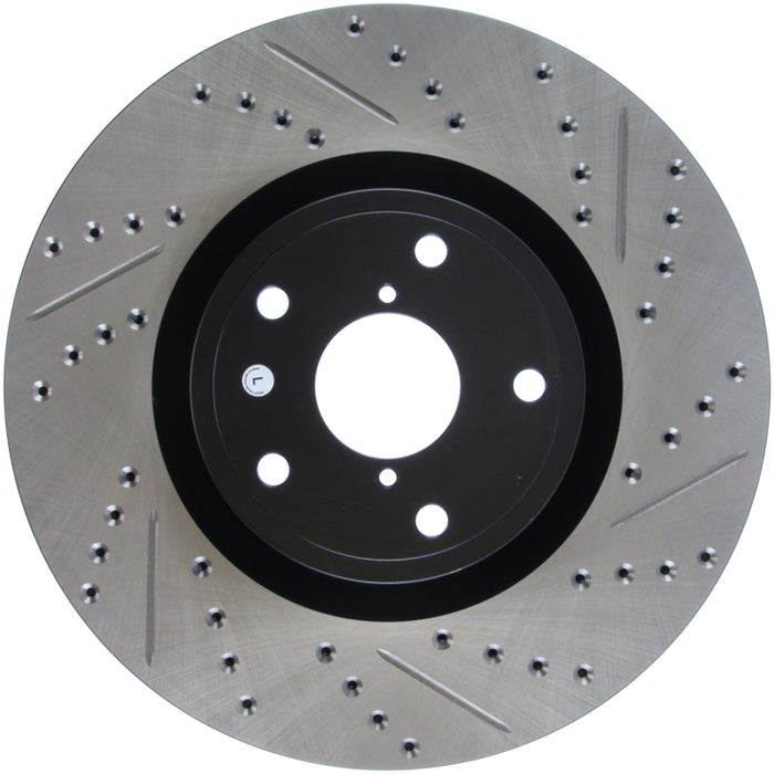Stoptech 127.47022L StopTech 05-10 Subaru Impreza WRX/STi Slotted & Drilled Left Front Rotor