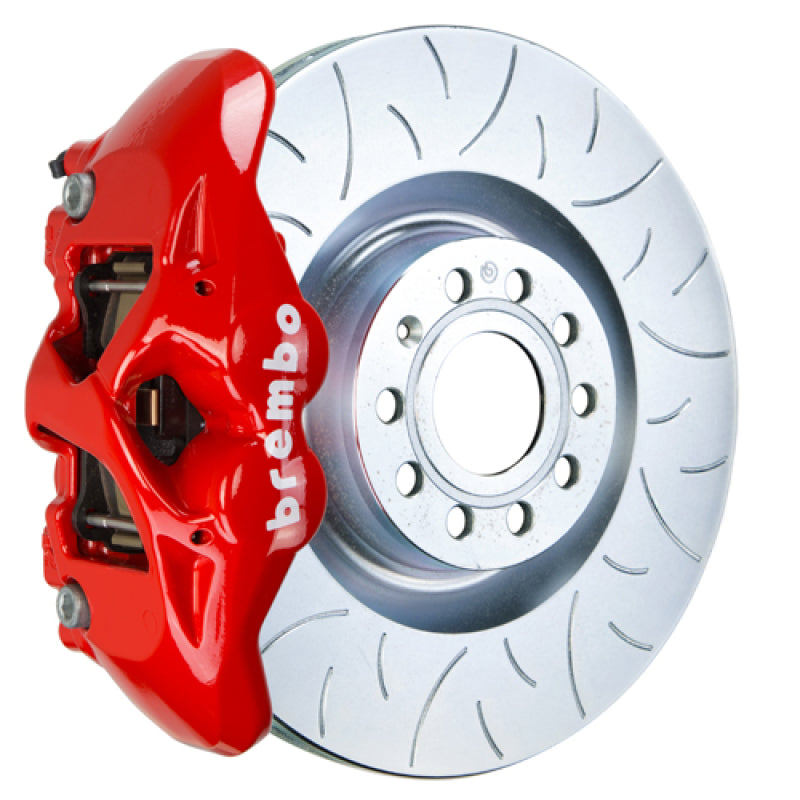 Brembo 1S5.8003A2 16-23 Audi TT Front GT BBK 4 Piston Cast 345x30 1pc Rotor Slotted Type3-Red