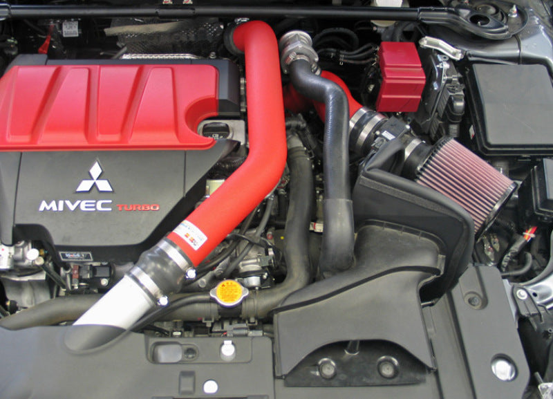 K&N Engineering 69-6546TWR K&N 08-09 Mitsubishi Evo X Wrinkle Red Typhoon Short RAM Intake