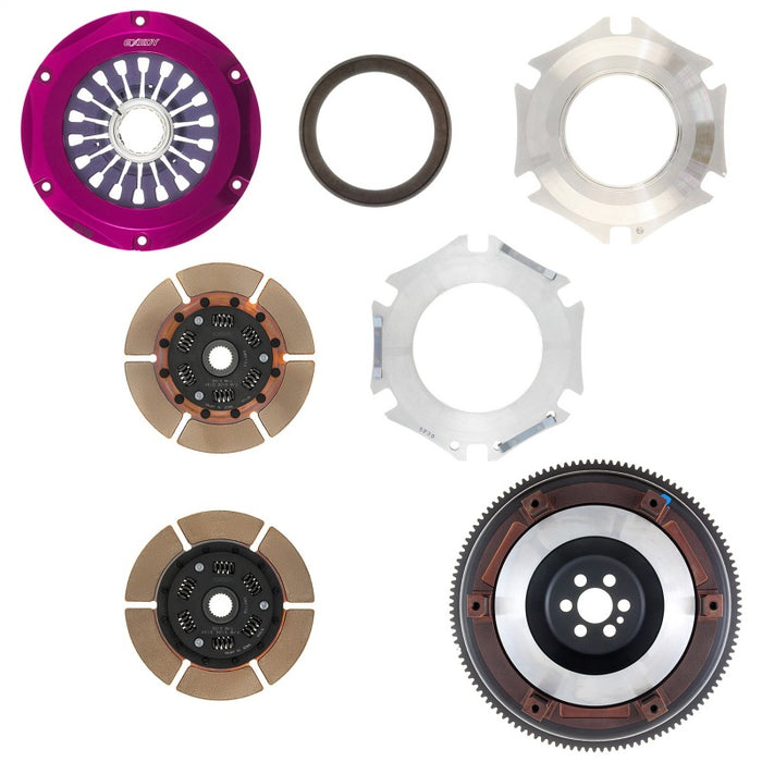 Exedy NM052SD 1999-2002 Nissan Skyline GTR L6 Hyper Twin Cerametallic Clutch Sprung Center Disc Pull Type