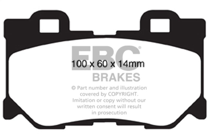 EBC DP41824R 08-13 Infiniti FX50 5.0 Yellowstuff Rear Brake Pads