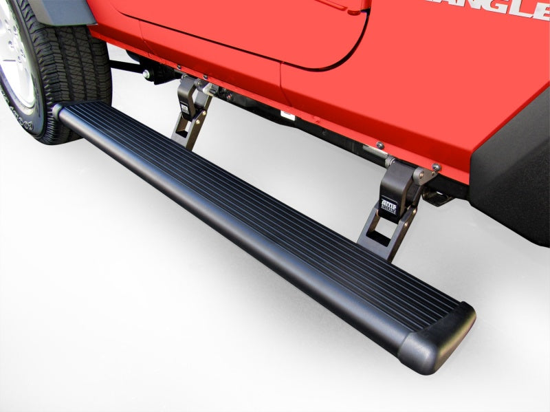 AMP Research 75135-01A 20-24 Jeep Gladiator (Launch/Overlnd/Rubicon/Sport) PowerStep (Incl. 4 Motors) - Black