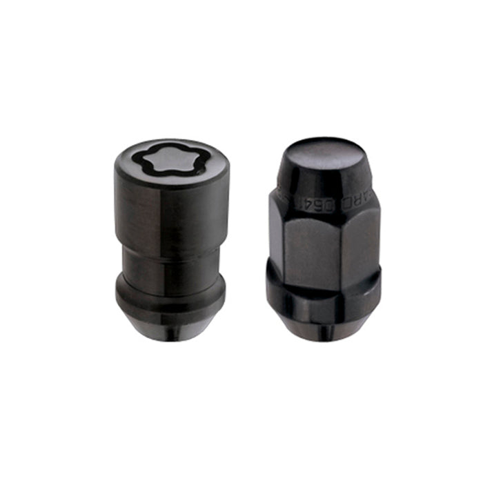 McGard 84538 5 Lug Hex Install Kit w/Locks (Cone Seat Nut / Bulge) M12X1.5 / 3/4 Hex / 1.45in. L - Black