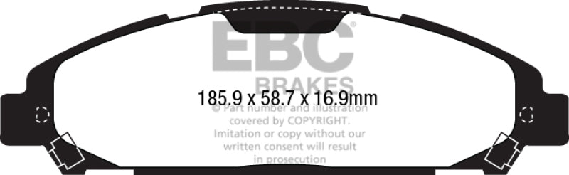 EBC DP43039R 15+ Ford Mustang 2.3 Turbo Yellowstuff Front Brake Pads