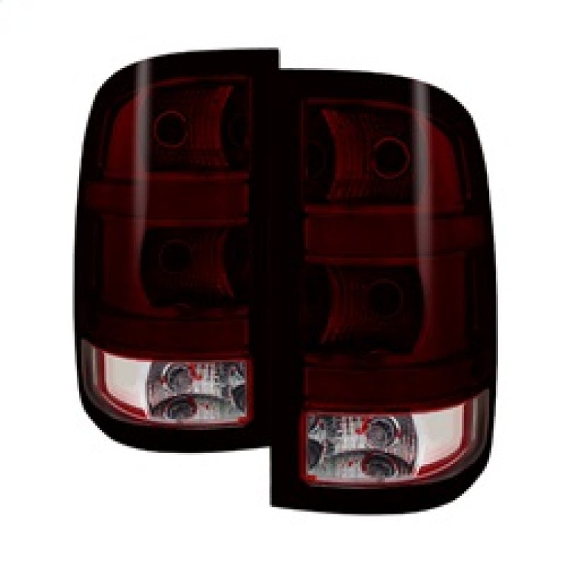 SPYDER 9032011 xTune GMC Sierra 2007-2013 OEM Style Tail Light Red Smoked ALT-JH-GS07-OE-RSM