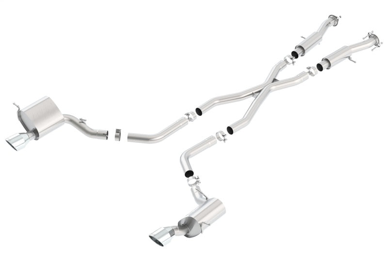 Borla 140633 2015 Jeep Grand Cherokee SRT8 ATAK Dual Round Rolled Exit Catback Exhaust