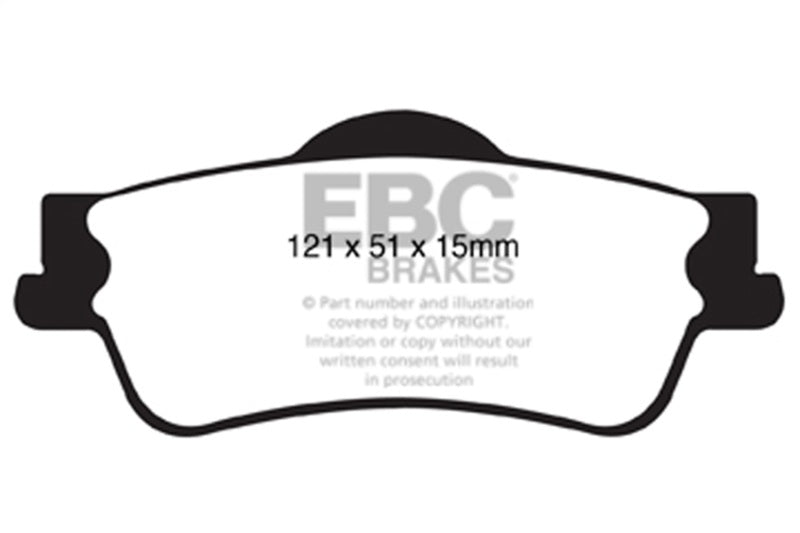 EBC DP31834C 11+ Chevrolet Caprice 3.6 Redstuff Rear Brake Pads