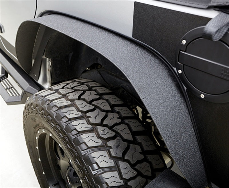 Rampage 867981 2007-2018 Jeep Wrangler(JK) Steel Fender Flares - Slim - Black
